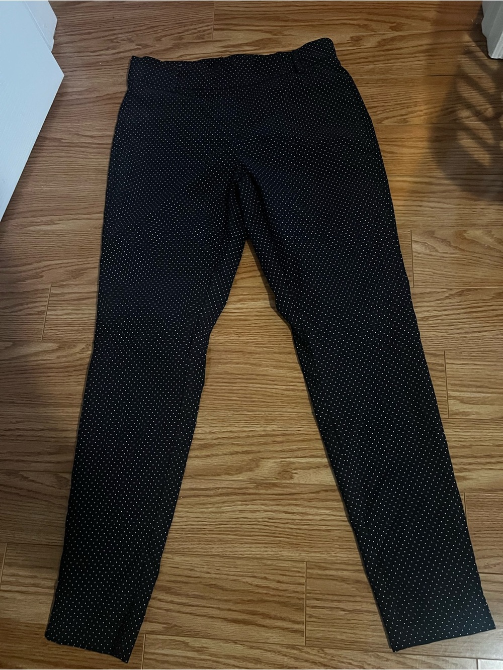 Black Polka Dot Slim Pants size 6